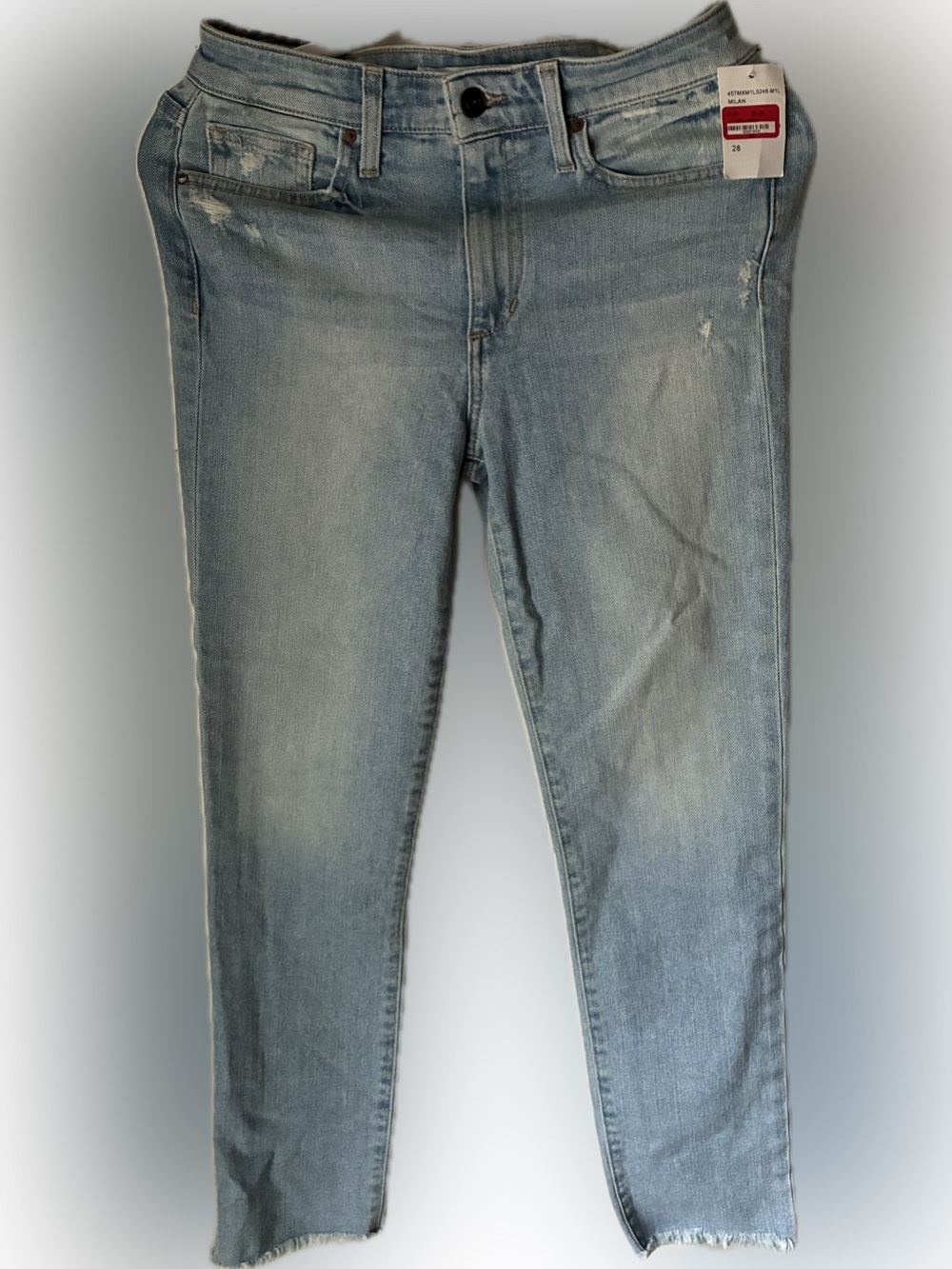 NWT Joe's Jeans high rise straight ankle Women’s Light Wash Skinny Jeans